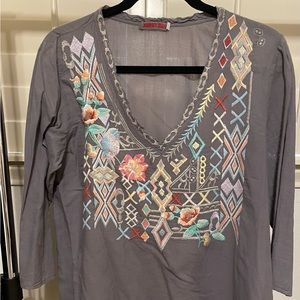 Johnny Was cotton tunic